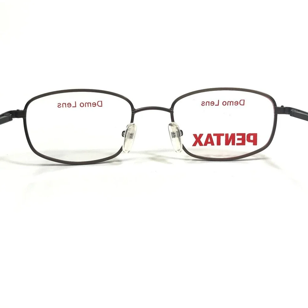 Pentax Safety Eyeglasses Frames Steel 400 Brown Gry Matte/Brn Z87-2+ 48-20-140